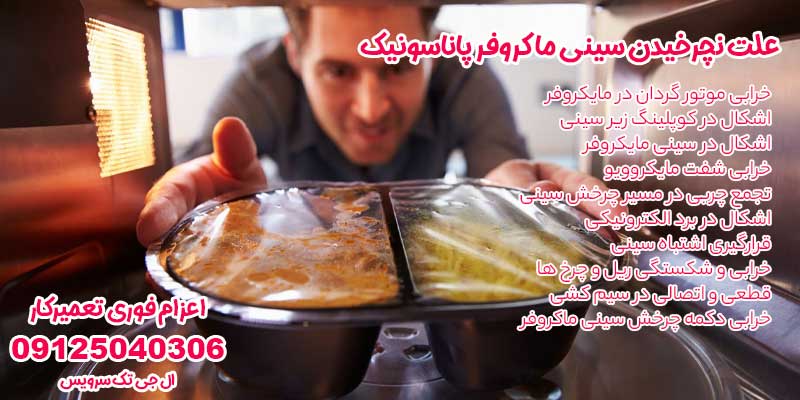 علت نچرخیدن سینی ماکروفر پاناسونیک 